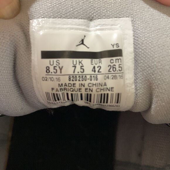 JORDAN Flight Origin 3 Gg Big Kids Style 820250-016 size 8.5Y - Picture 6 of 9